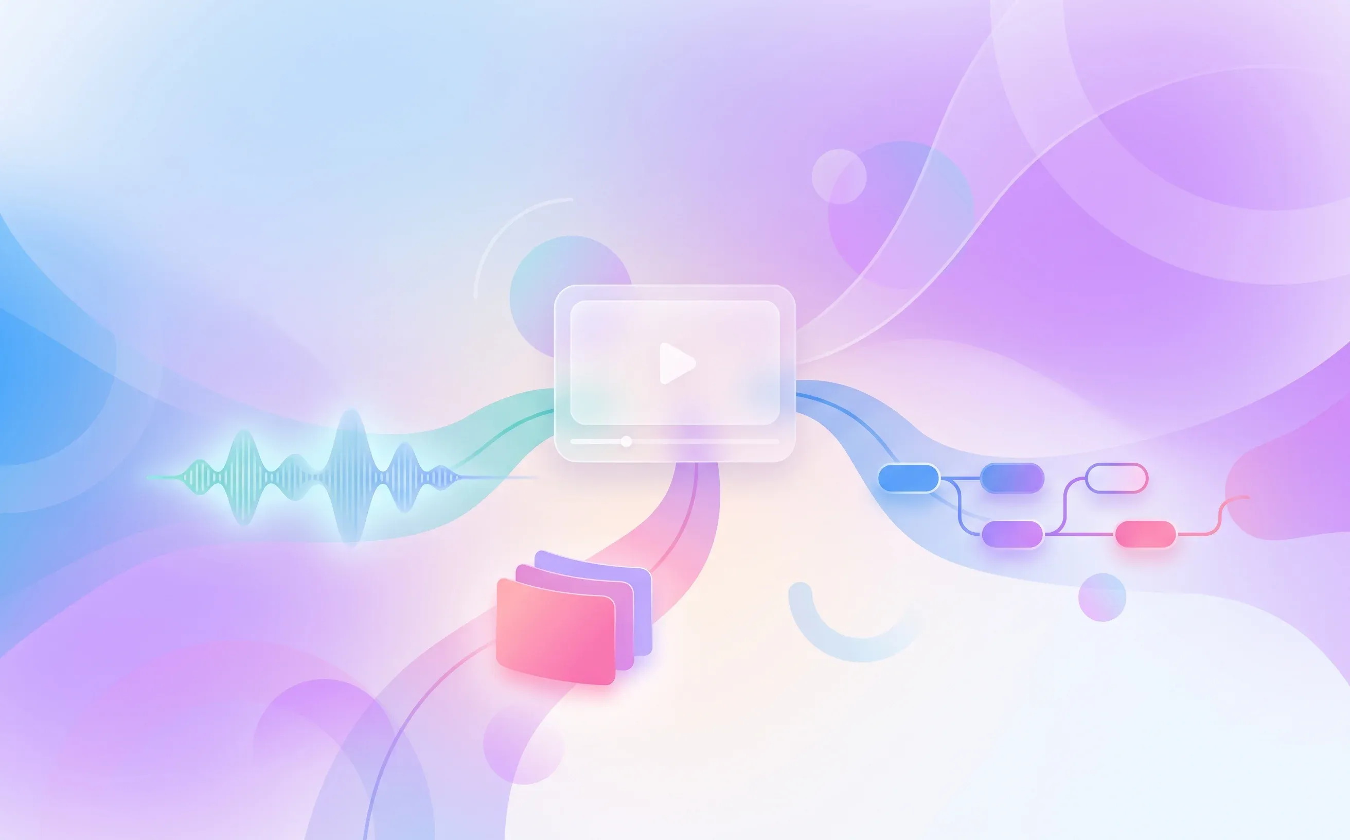 Abstract branching paths from video interviewing to voice and workflow options