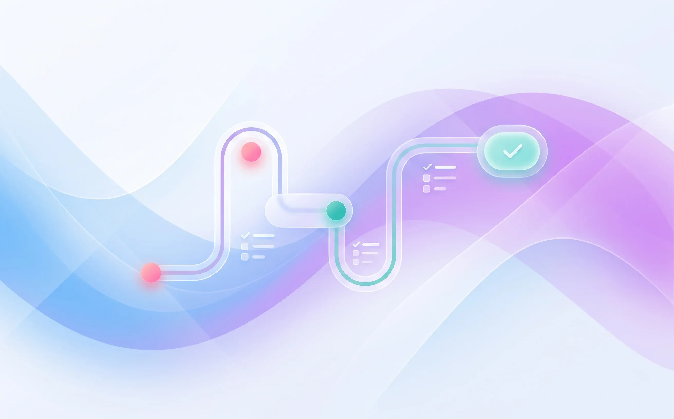 Abstract AI hiring workflow with recruiter review checkpoints