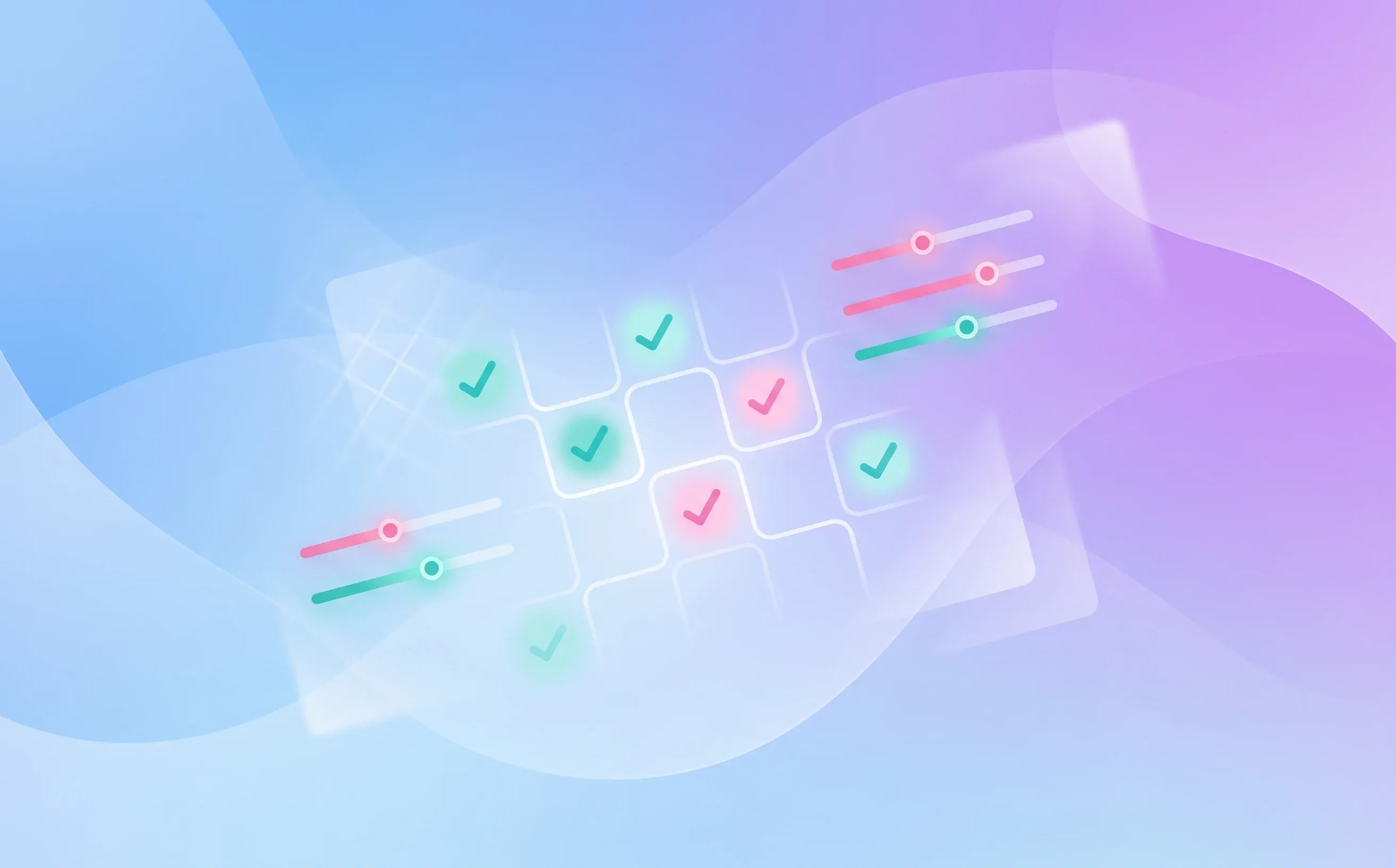 Abstract scoring grid and evaluation sliders for an interview scoring sheet